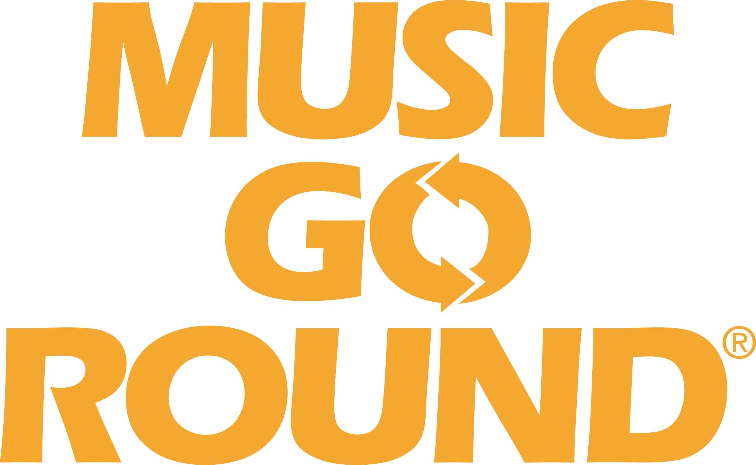 MGR ylw letters-stacked Music Go Round